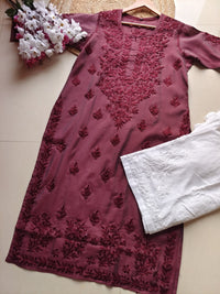Inayat Pastel Shade soft chikankari kurtis - Chikankari official