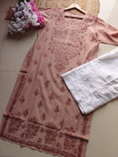 Inayat Pastel Shade soft chikankari kurtis - Chikankari official