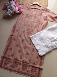 Inayat Pastel Shade soft chikankari kurtis - Chikankari official