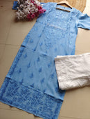 Inayat Pastel Shade soft chikankari kurtis - Chikankari official