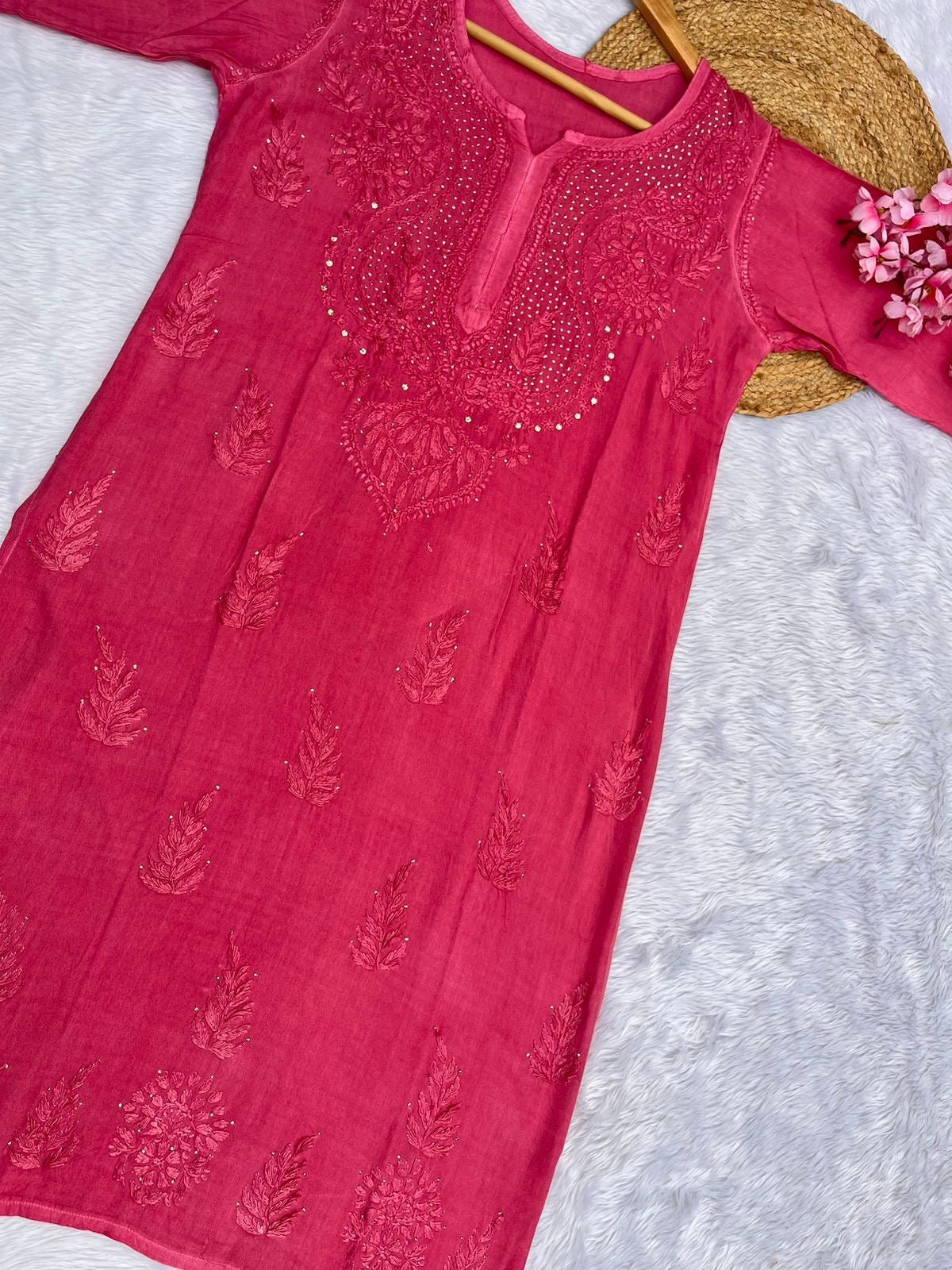 Inayat Super Soft Rayon Muqaish Chikankari - Chikankari official