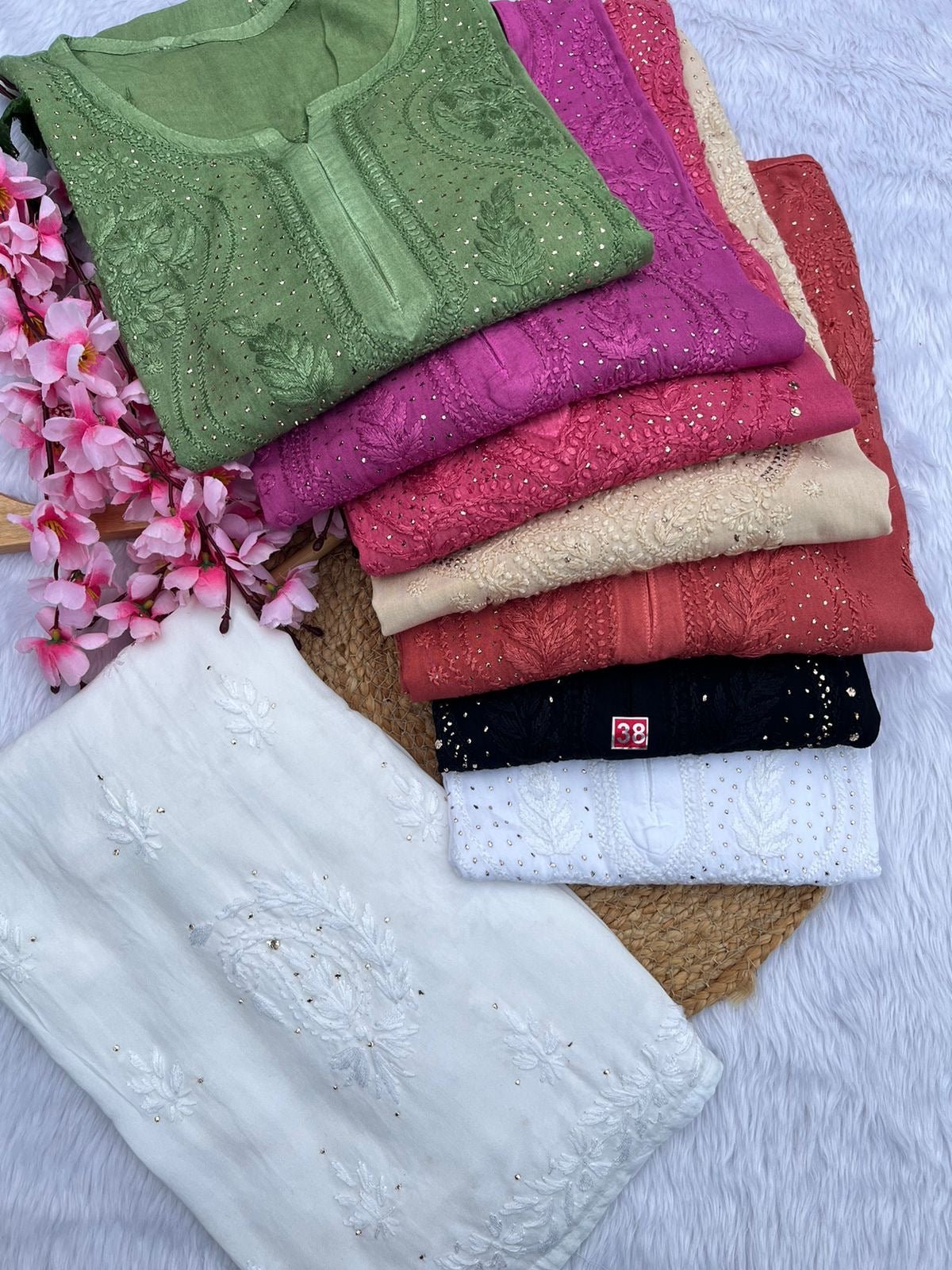 Inayat Super Soft Rayon Muqaish Chikankari - Chikankari official