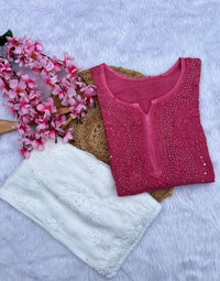 Inayat Super Soft Rayon Muqaish Chikankari - Chikankari official