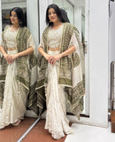 Indowestern Ethnic Beidge Set - Chikankari official