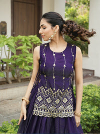 Jacket lehenga Premium work fancy Set - Chikankari official