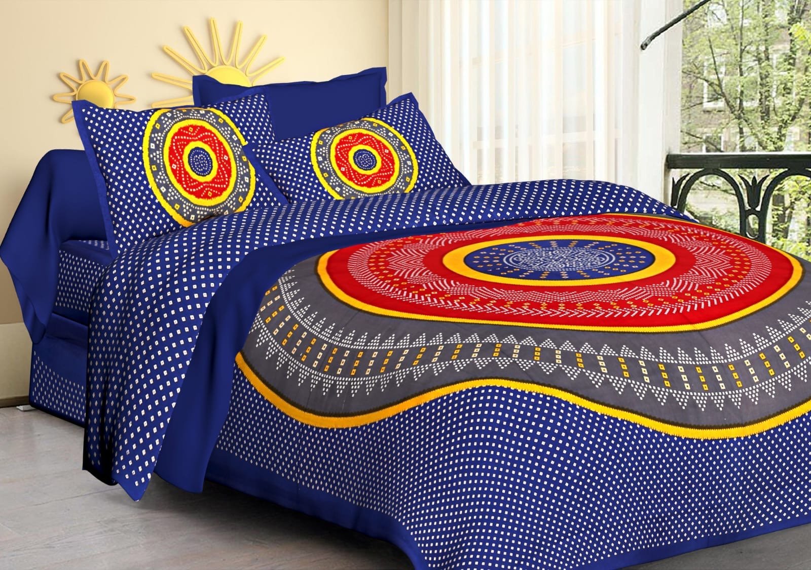 Jaipuri Printed Random Bedsheets - Chikankari official