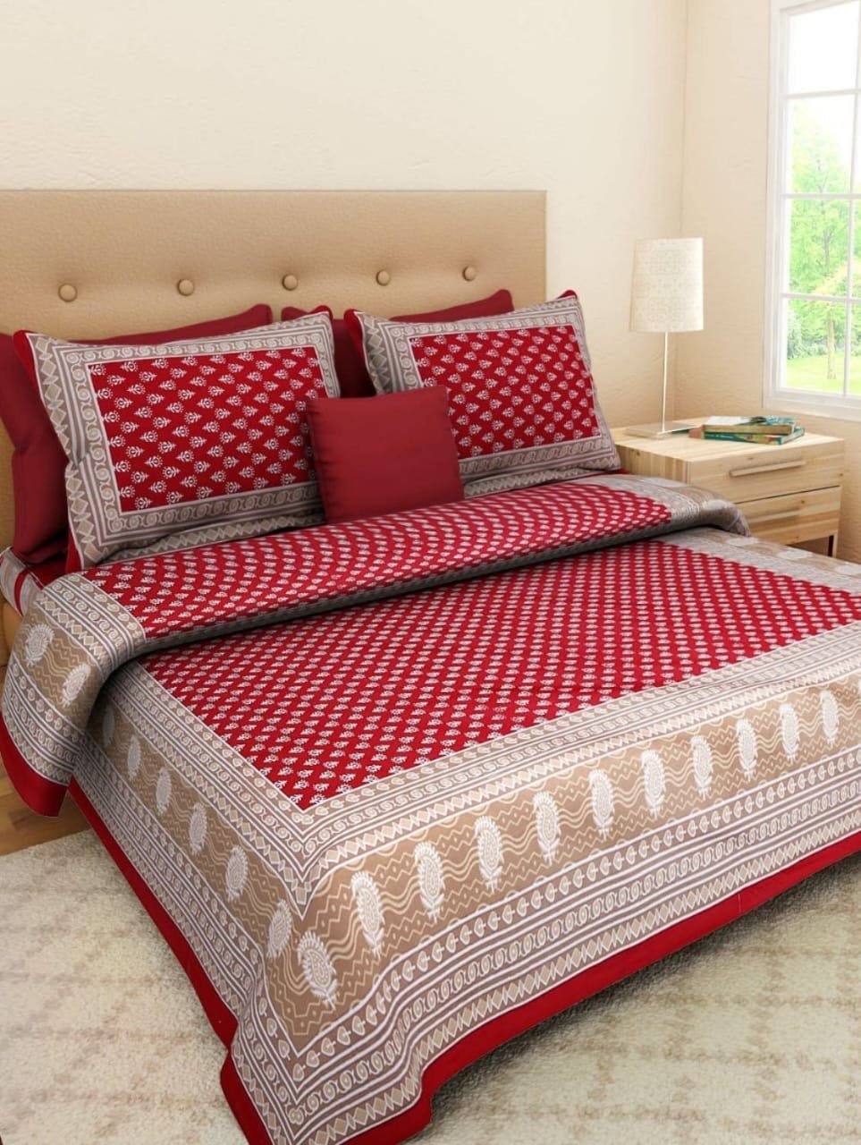 Jaipuri Printed Random Bedsheets - Chikankari official
