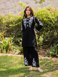 Jannat Zubair cotton crafted soft Set - Chikankari official