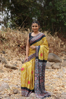 Japan satin Saree 6:30 meter - Chikankari official