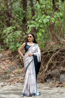 Japan satin Saree 6:30 meter - Chikankari official