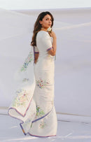 Japan satin Saree 6:30 meter - Chikankari official