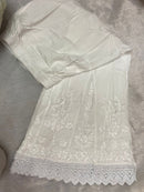 Kalidar Plazzo finest lace Handwork - Chikankari official