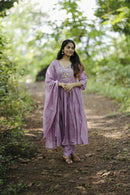 Kanch Kali 3 Colors Ethnic X Chikankari Original Mirror HandWork On Neck - Chikankari official