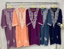 Kashmiri Style Modal cotton kurta - Chikankari official