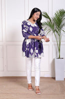 Khatli work Short Top - Chikankari official