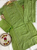 Kota 3pc Fully Muqaish Worked Set - Chikankari official
