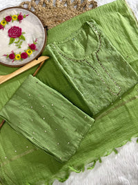 Kota 3pc Fully Muqaish Worked Set - Chikankari official