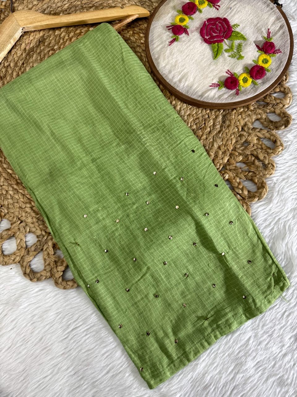 Kota 3pc Fully Muqaish Worked Set - Chikankari official