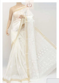 Kota Banarsi Cotton Sare Chikankari Edition 🔗 - Chikankari official