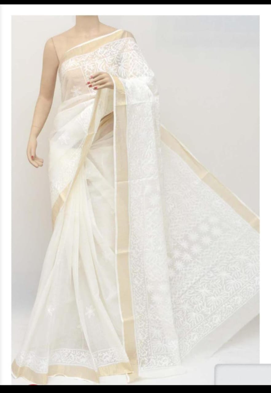 Kota saree - Chikankari official