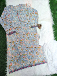 Kurashiya Daman Handcrafted Kurtis - Chikankari official