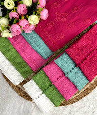 Lace Design Ghaspatti 3d worked chikankari - Chikankari official