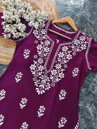 Latest Rayon Kurtis ( Fresh ) - Chikankari official