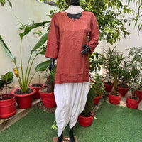 Latest Rayon Ombre Short Top - Chikankari official