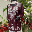 Latest Rayon Short Top - Chikankari official