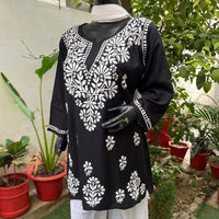 Latest Rayon Short Top - Chikankari official