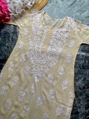 Light Shades Modal cotton kurtis - Chikankari official