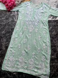 Light Shades Modal cotton kurtis - Chikankari official