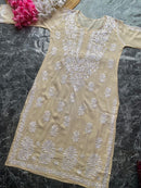 Light Shades Modal cotton kurtis - Chikankari official