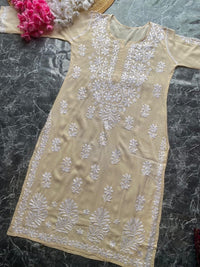 Light Shades Modal cotton kurtis - Chikankari official