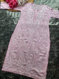 Light Shades Modal cotton kurtis - Chikankari official