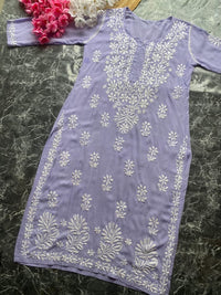 Light Shades Modal cotton kurtis - Chikankari official