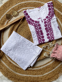 Light weight Butter soft Chikankari kurti - Chikankari official