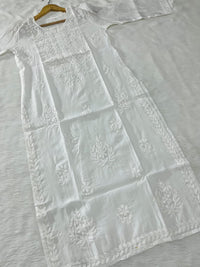 Light weight butter soft Ombre dyed kurta - Chikankari official