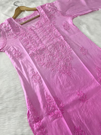 Light weight butter soft Ombre dyed kurta - Chikankari official