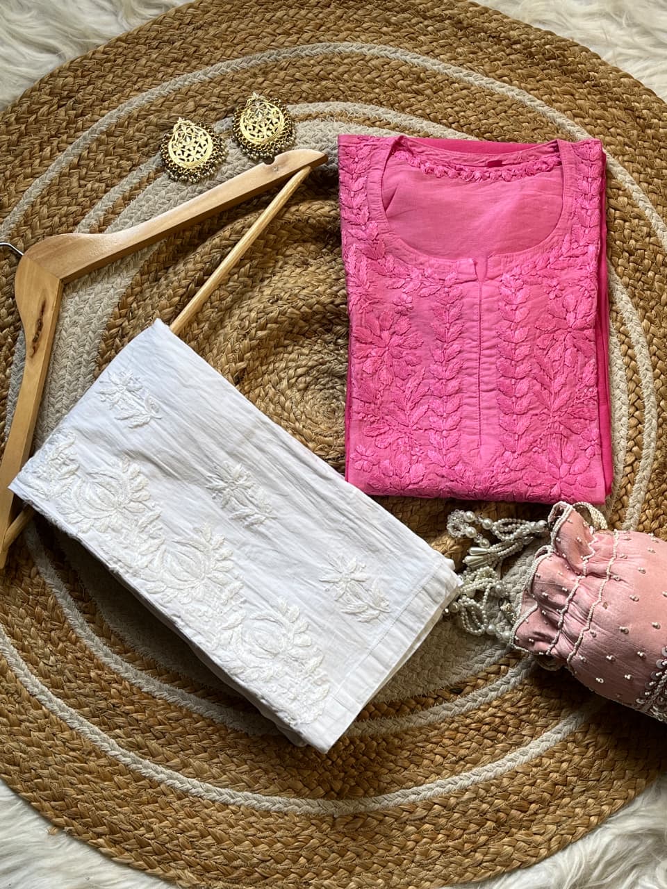 Light weight butter soft Ombre dyed kurta - Chikankari official