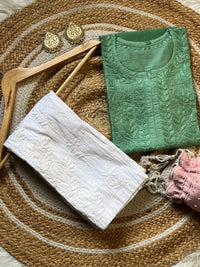 Light weight butter soft Ombre dyed kurta - Chikankari official