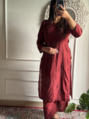 Light weight Chanderi Silk Buttersoft Set - Chikankari official