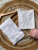 Light weight Mul Mul short Top - Chikankari official