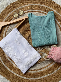 Light weight Mul Mul short Top - Chikankari official
