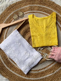 Light weight Mul Mul short Top - Chikankari official