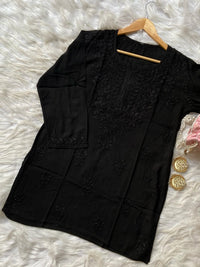Light weight Ombre Dyed Rayon Short Tops - Chikankari official