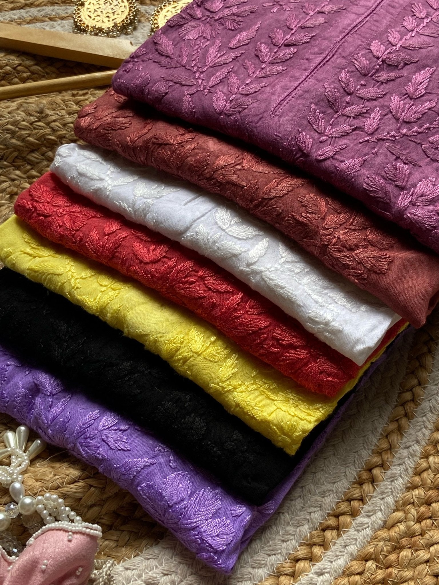 Light weight Ombre Dyed Rayon Short Tops - Chikankari official