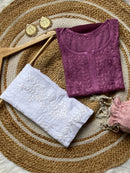 Light weight Ombre Dyed Rayon Short Tops - Chikankari official