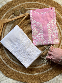Light weight Rayon Summer short top - Chikankari official