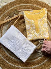 Light weight Rayon Summer short top - Chikankari official